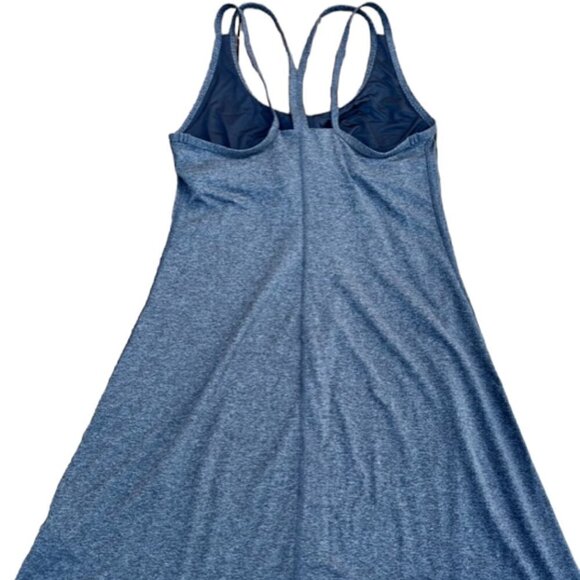 Patagonia EUC Women Heather Grey Lattice Back Sleeveless Knee Length Dress Small - Picture 5 of 10